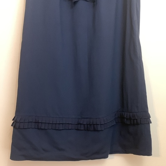 Diane Von Furstenburg Demeta Viscose Wool Ruffle Sleeveless Shift Dress 10 - Picture 8 of 17